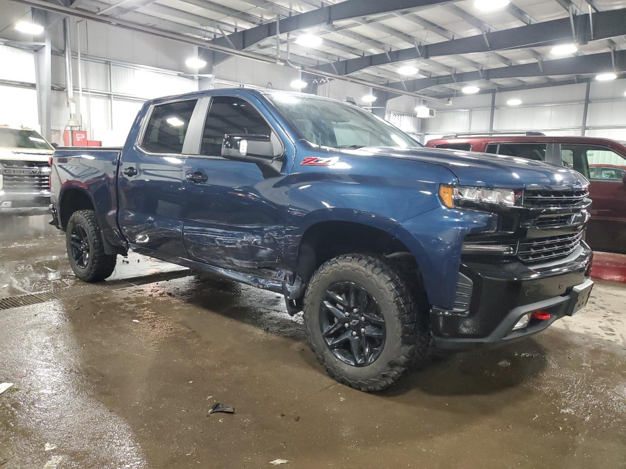 2021 Chevrolet Silverado VIN 3GCPYFED3MG336300 Copart auction photo, side / front end damage thumbnail 4