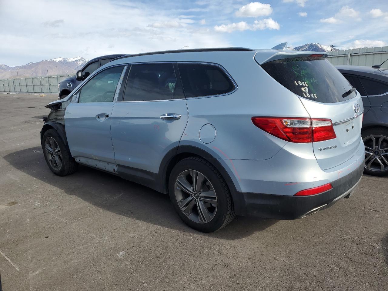 2013 Hyundai Santa Fe VIN KM8SRDHF5DU032712 Copart auction photo, front end damage thumbnail 2