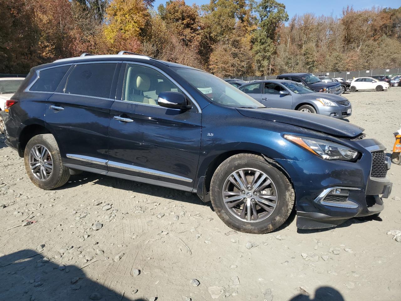 2018 Infiniti QX60 VIN 5N1DL0MM4JC512376 Copart auction photo, front end / undercarriage damage thumbnail 4