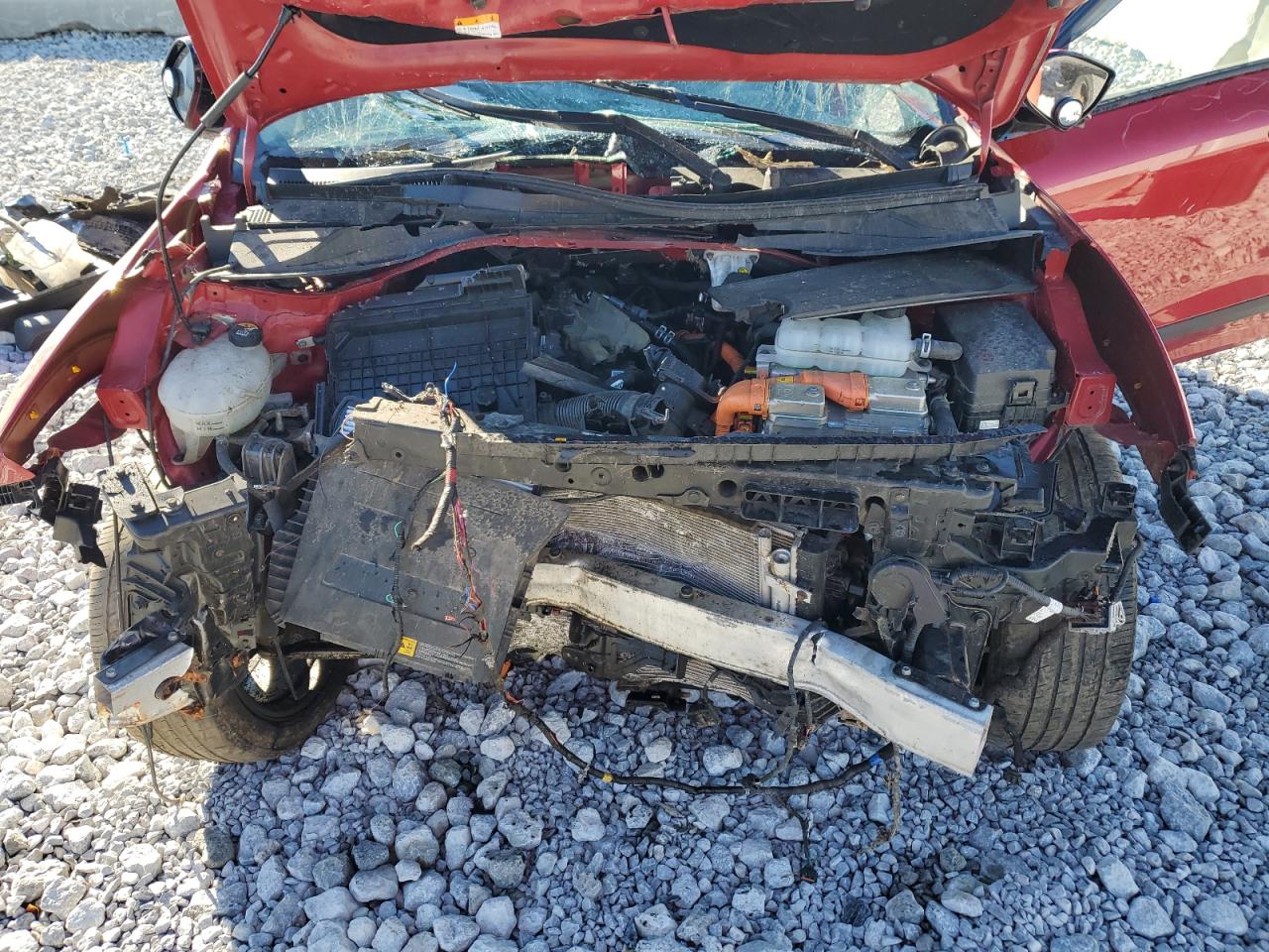 2019 KIA Niro VIN KNDCE3LC5K5302718 Copart auction photo, front end / frame damage damage thumbnail 13