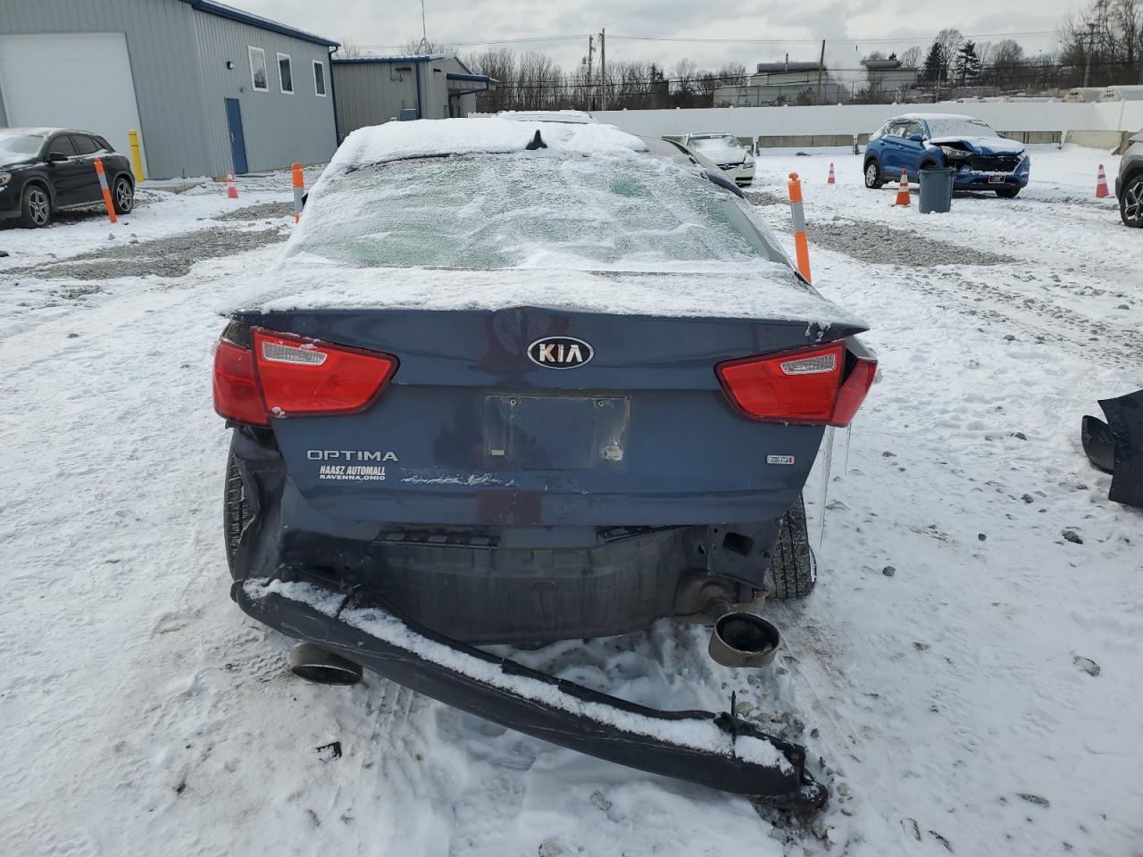 2015 KIA Optima VIN 5XXGM4A75FG485300 Copart auction photo, rear end / frame damage damage thumbnail 6