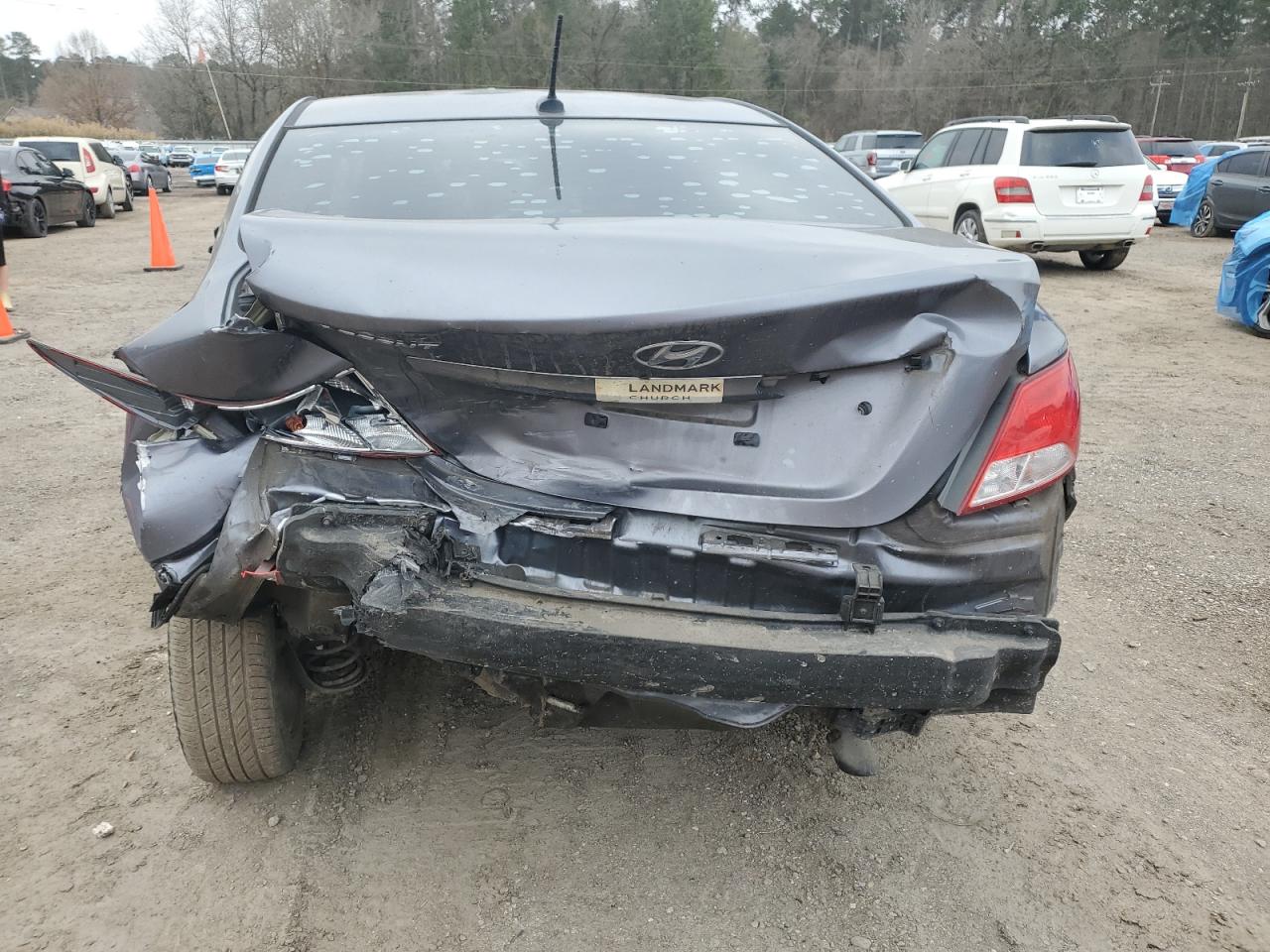 2016 Hyundai Accent VIN KMHCU4AE9GU161982 Copart auction photo, all over damage thumbnail 6