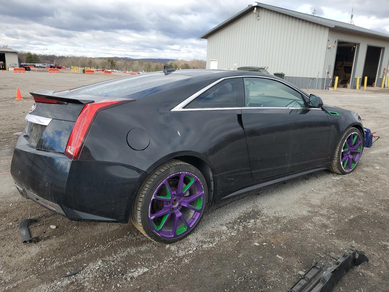 2012 Cadillac CTS VIN 1G6DS1E31C0102032 Copart auction photo, side / front end damage thumbnail 3