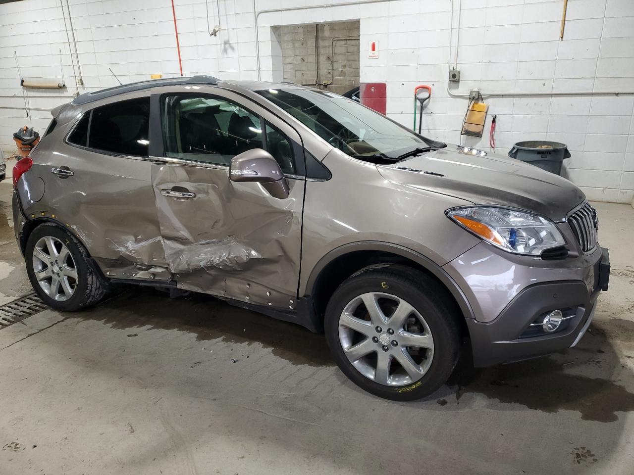 2014 Buick Encore VIN KL4CJHSB5EB661570 Copart auction photo, side / rear end damage thumbnail 4
