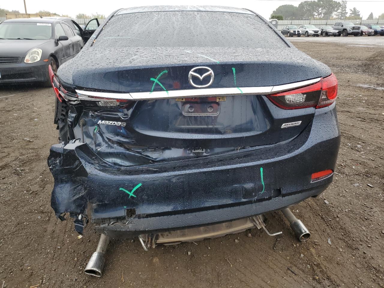 2015 Mazda 6 VIN JM1GJ1V59F1200416 Copart auction photo, rear end damage thumbnail 6