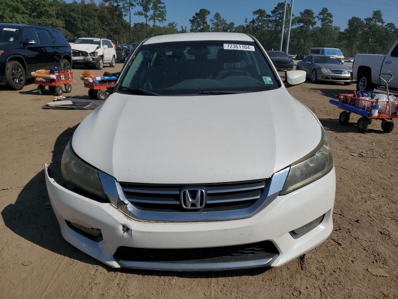 2014 Honda Accord VIN 1HGCR2F5XEA207192 Copart auction photo, front end / side damage thumbnail 5
