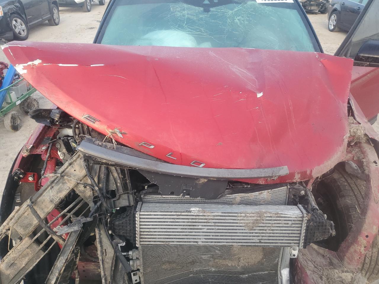 2022 Ford Explorer VIN 1FMSK8DH6NGA83302 Copart auction photo, all over damage thumbnail 11