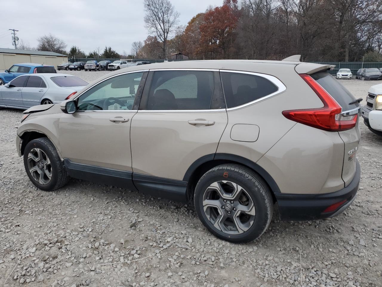2019 Honda CR-V VIN 2HKRW2H52KH620906 Copart auction photo, front end / side damage thumbnail 2