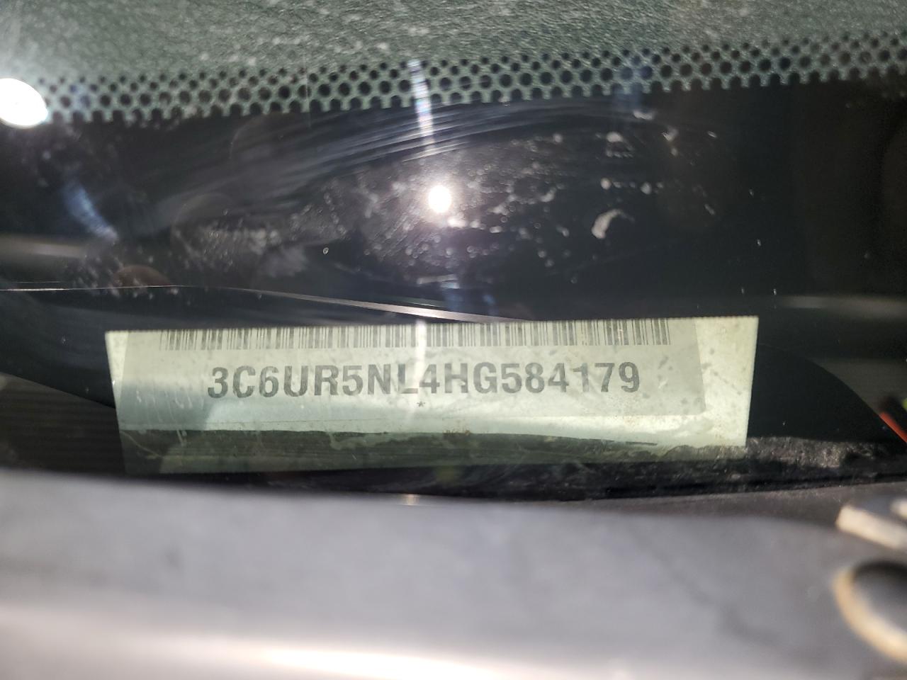 2017 RAM 2500 VIN 3C6UR5NL4HG584179 Copart auction photo, side / rear end damage thumbnail 12