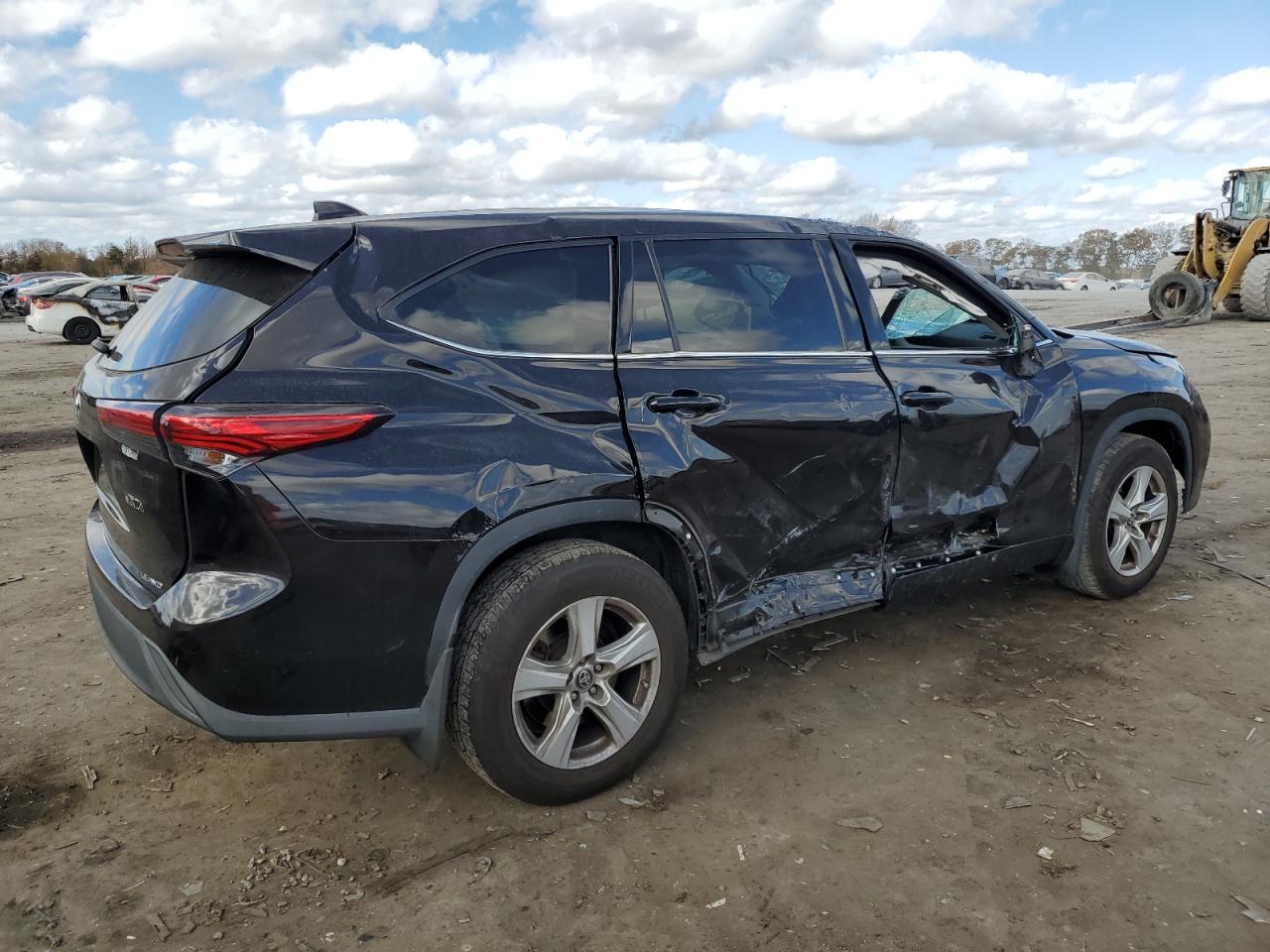 2020 Toyota Highlander VIN 5TDBZRBH7LS029745 Copart auction photo, rollover damage thumbnail 3