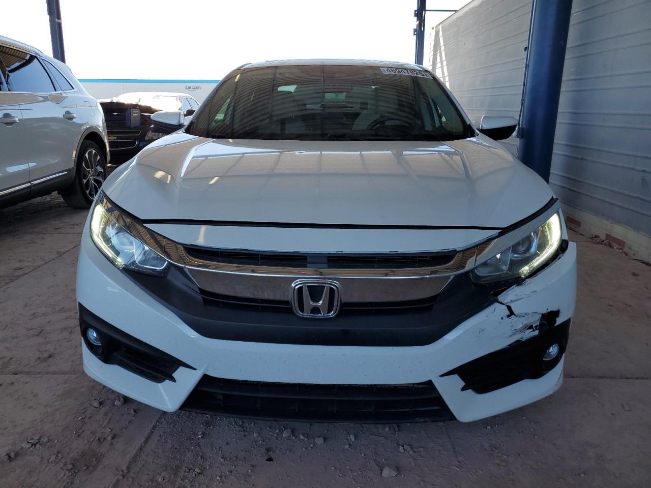2017 Honda Civic VIN 19XFC1F30HE015125 Copart auction photo, front end damage thumbnail 5