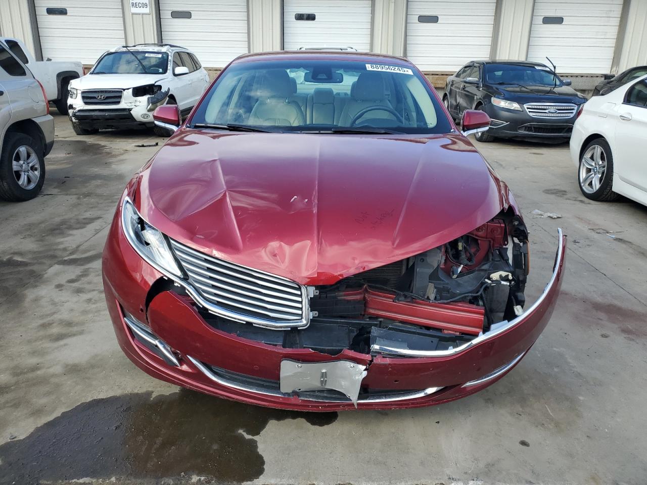 2014 Lincoln MKZ VIN 3LN6L2G9XER809395 Copart auction photo, front end damage thumbnail 5