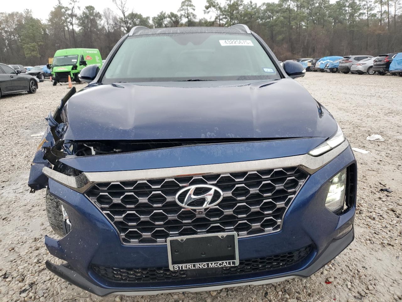 2020 Hyundai Santa Fe VIN 5NMS53AD3LH208780 Copart auction photo, front end / side damage thumbnail 5
