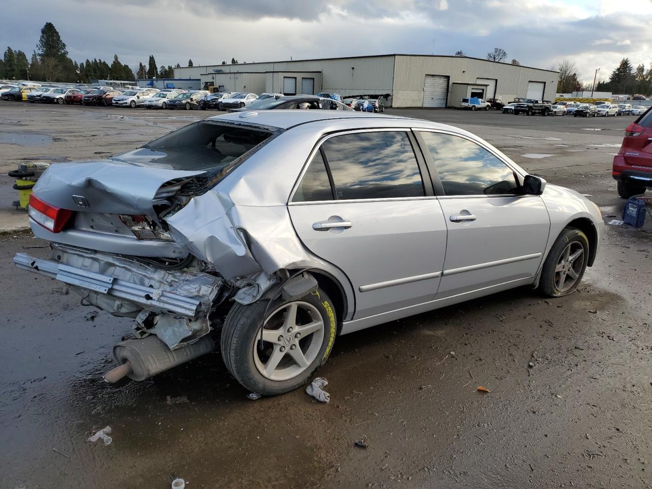2004 Honda Accord VIN 1HGCM56894A142859 Copart auction photo, rear end damage thumbnail 3