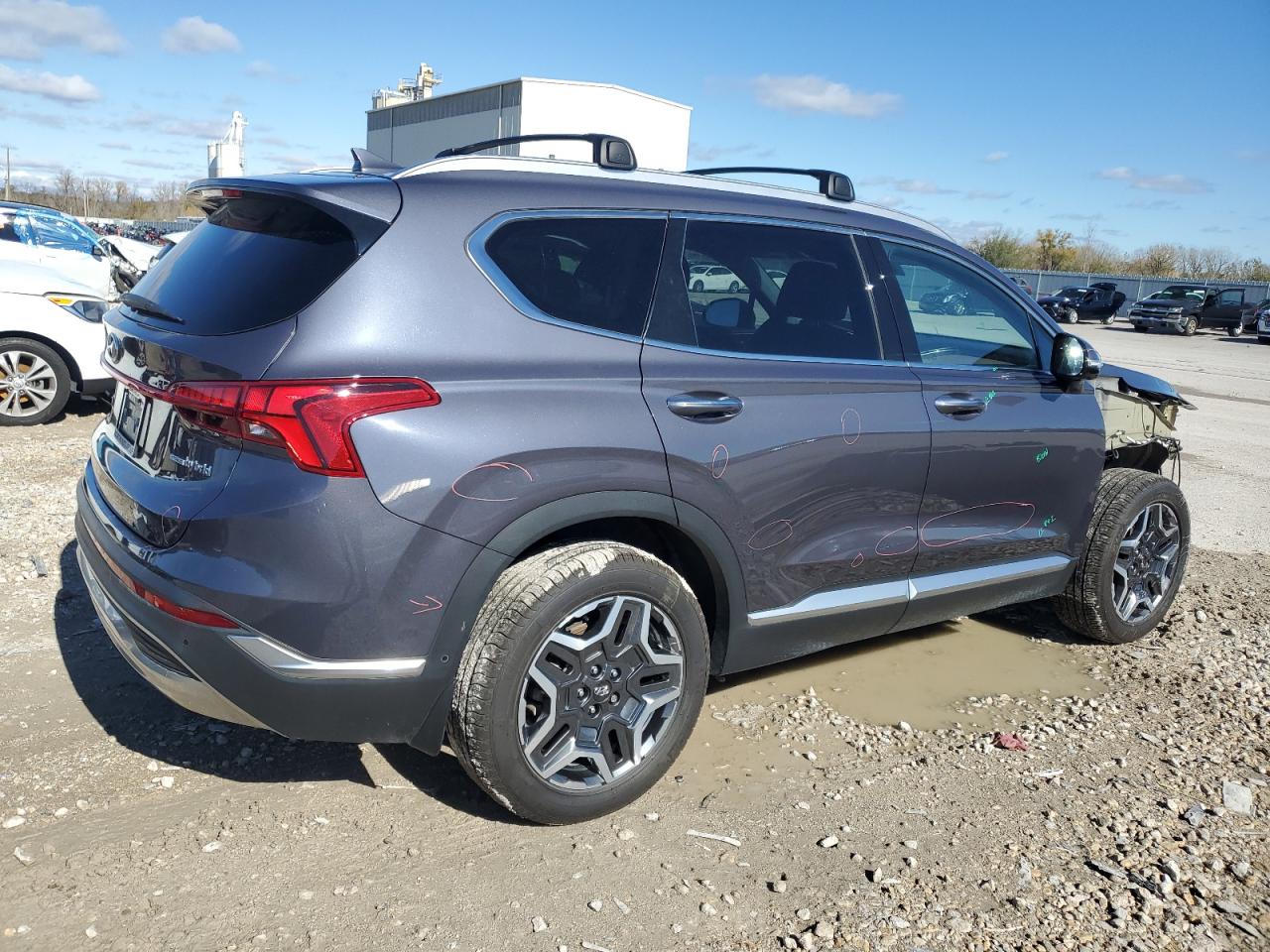 2022 Hyundai Santa Fe VIN KM8S5DA1XNU016842 Copart auction photo, front end damage thumbnail 3