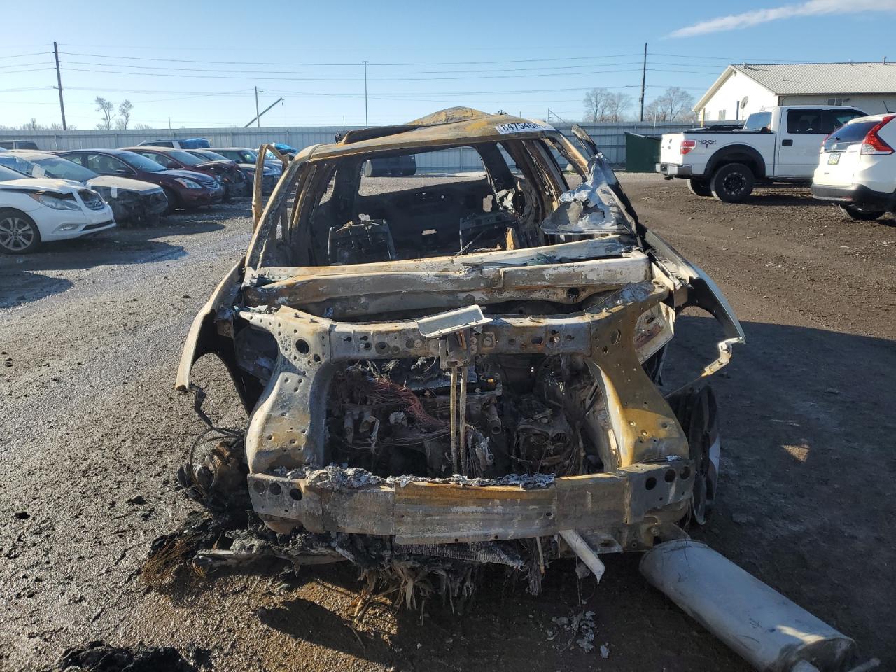 2012 GMC Acadia VIN 1GKKRRED8CJ179213 Copart auction photo, burn damage thumbnail 5