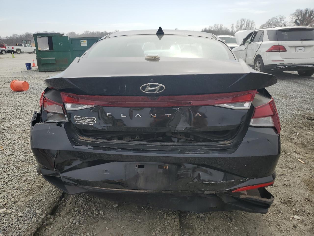 2021 Hyundai Elantra VIN 5NPLM4AG2MH036978 Copart auction photo, rear end damage thumbnail 6