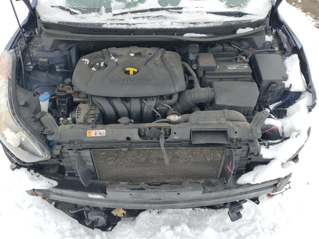 2013 Hyundai Elantra VIN 5NPDH4AE8DH361030 Copart auction photo, front end / minor dent/scratches damage thumbnail 11