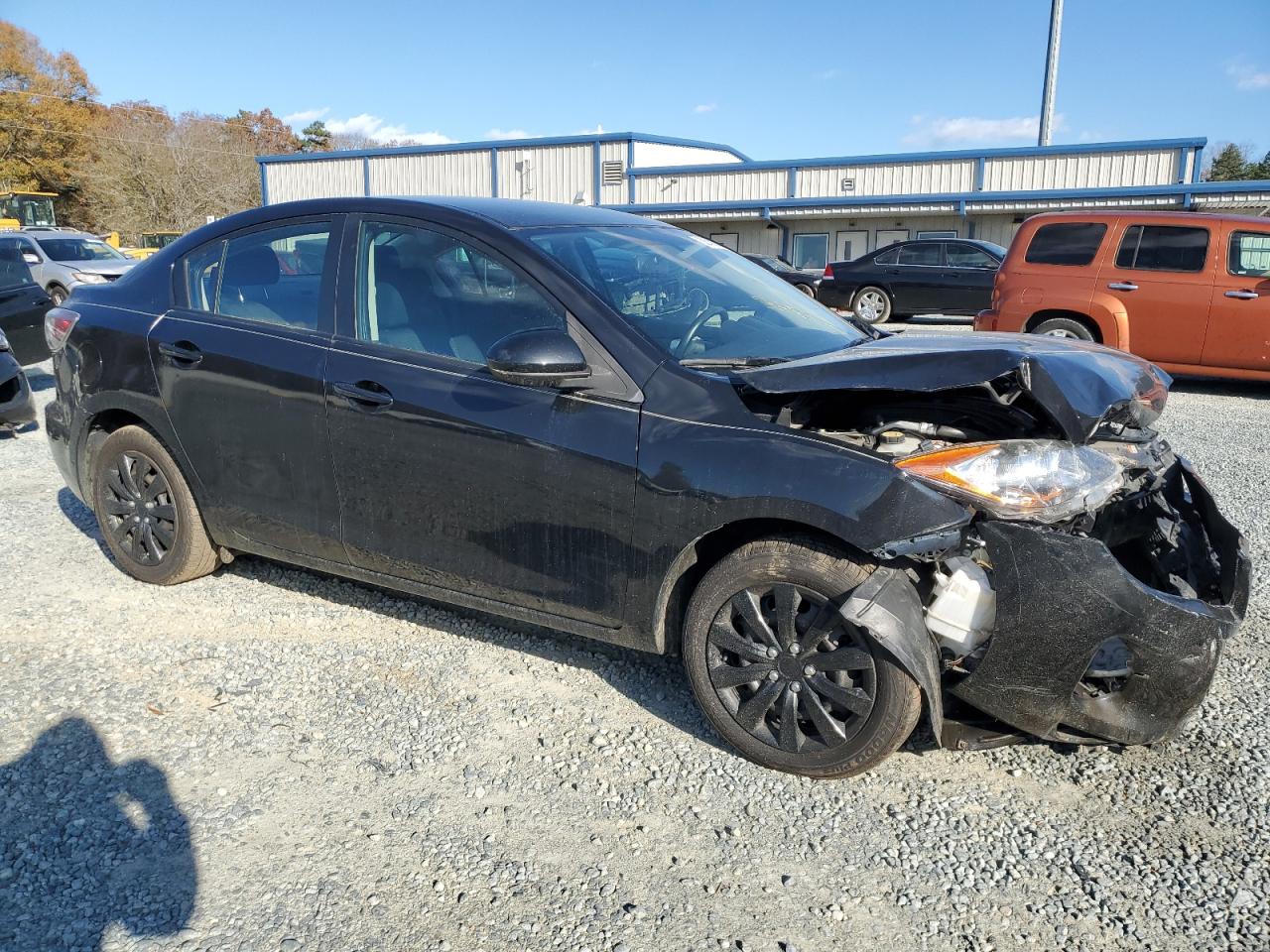 2013 Mazda 3 VIN JM1BL1U77D1721929 Copart auction photo, front end / damage history damage thumbnail 4