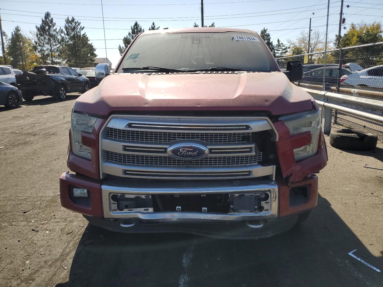 2016 Ford F-150 VIN 1FTEW1EF4GFA02512 Copart auction photo, front end / hail damage thumbnail 5