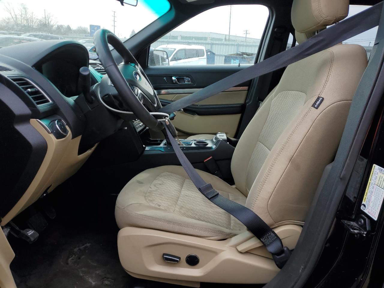 2017 Ford Explorer VIN 1FM5K7BH8HGC19119 Copart auction photo, front end / side damage thumbnail 7
