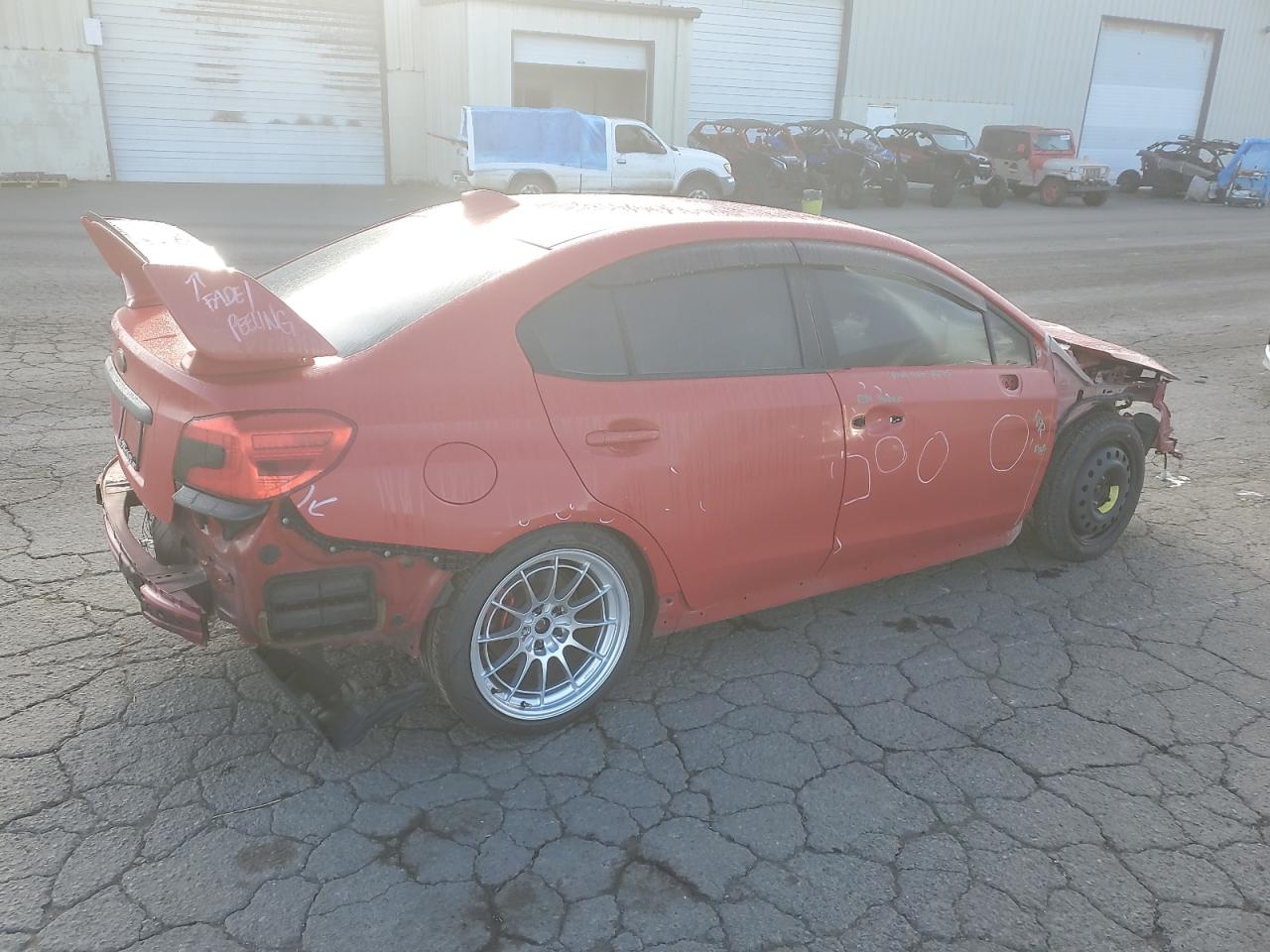 2018 Subaru WRX VIN JF1VA1B67J9831394 Copart auction photo, side / all over damage thumbnail 3