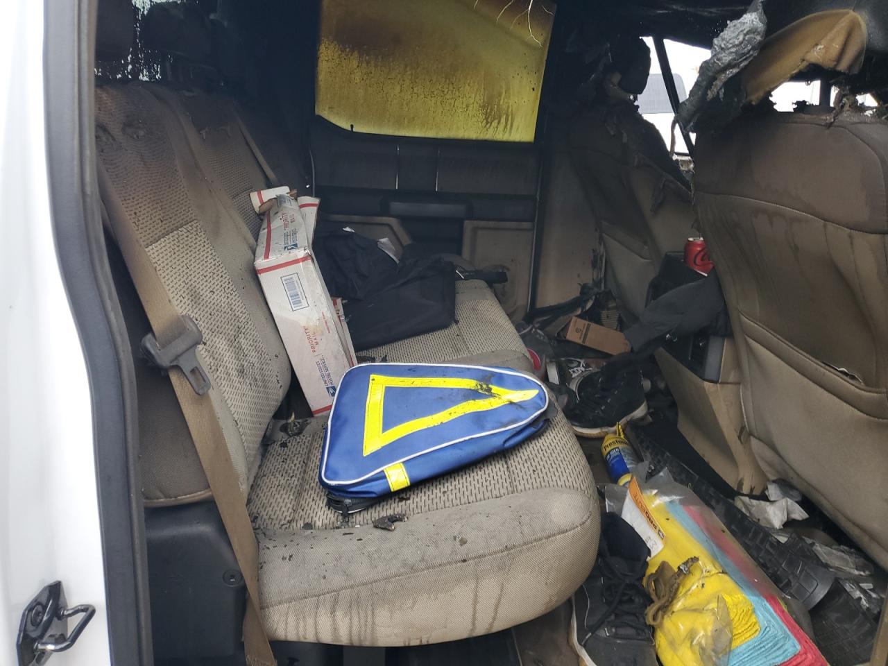 2017 Ford F250 VIN 1FT7W2B64HEB53408 Copart auction photo, burn damage thumbnail 6