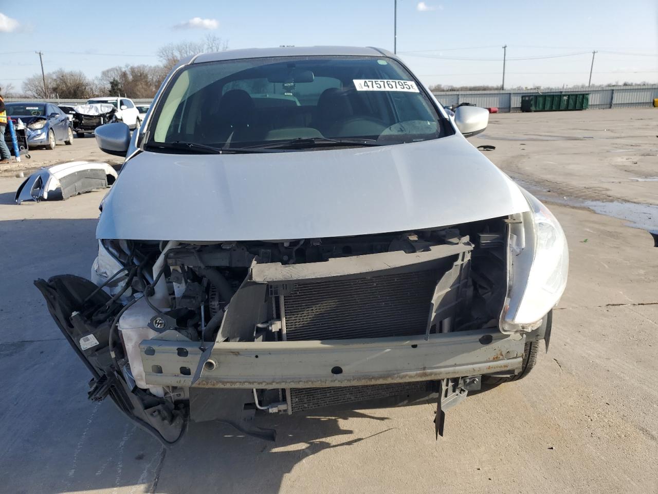 2018 Nissan Versa VIN 3N1CN7AP9JL878665 Copart auction photo, front end / undercarriage damage thumbnail 5