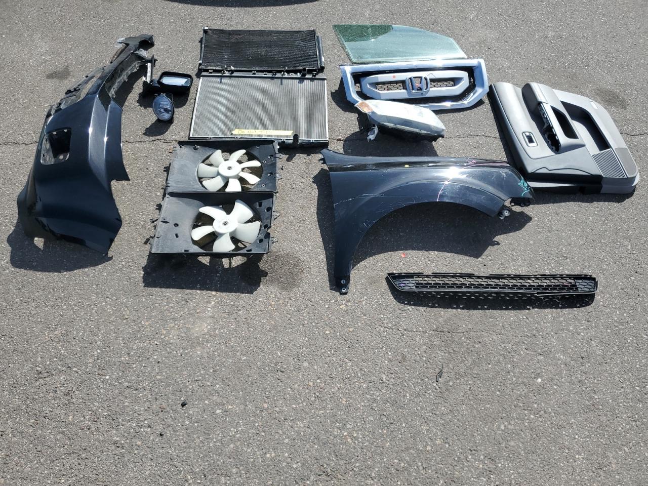 2011 Honda Pilot VIN 5FNYF4H52BB035328 Copart auction photo, front end / side damage thumbnail 13