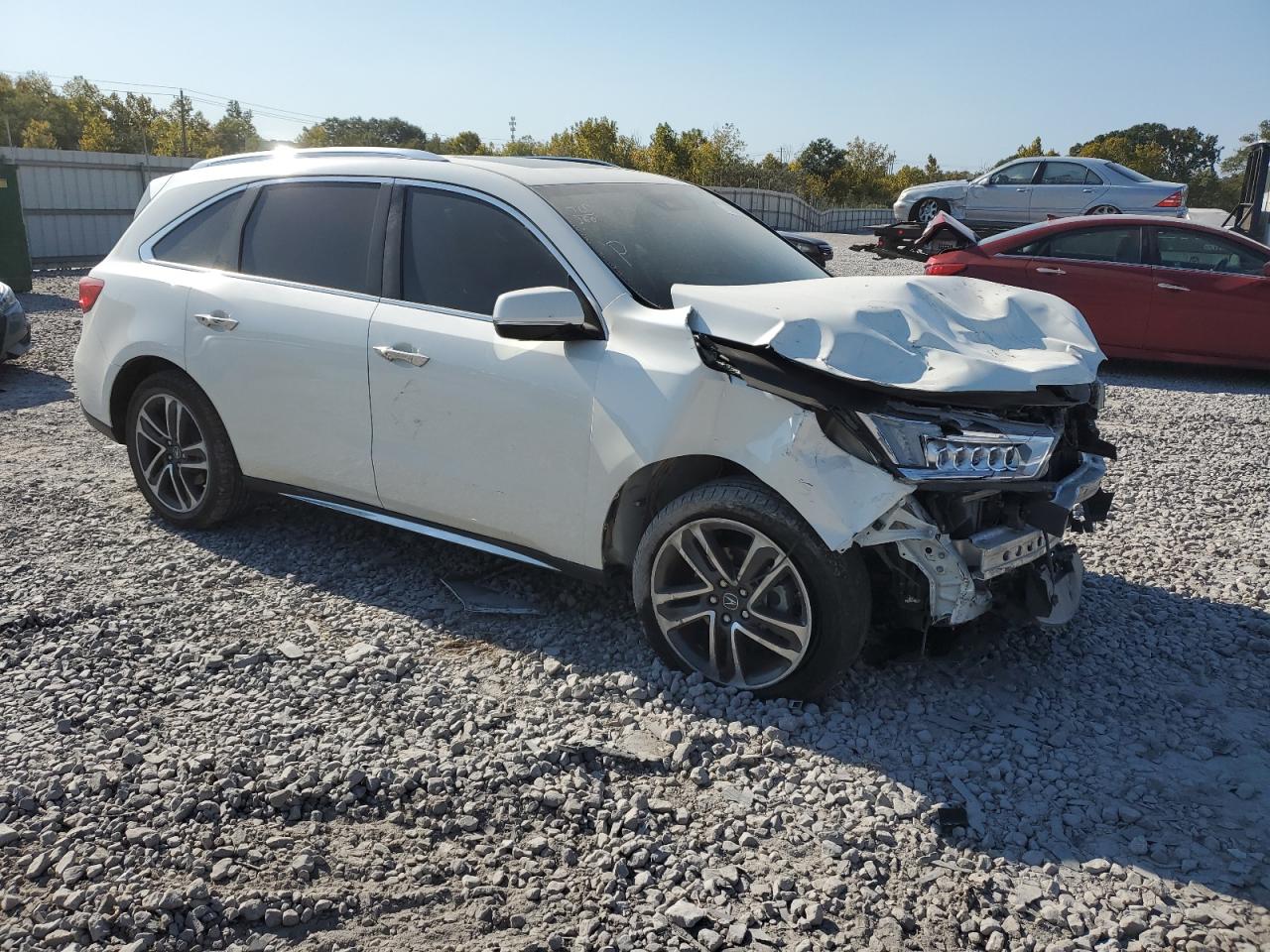 2017 Acura MDX VIN 5FRYD4H95HB020113 Copart auction photo, front end damage thumbnail 4