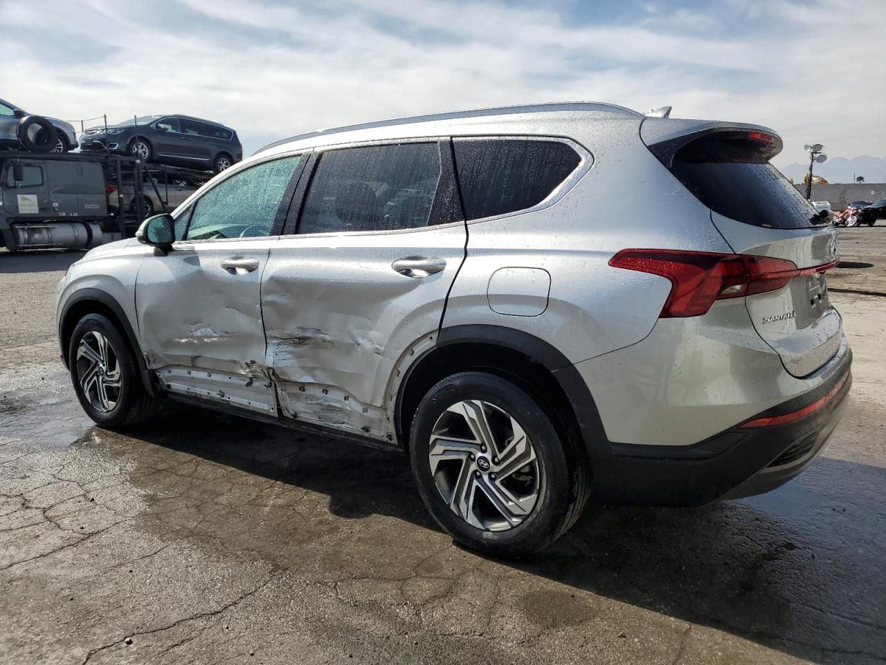 2023 Hyundai Santa Fe VIN 5NMS24AJ8PH543964 Copart auction photo, side damage thumbnail 2
