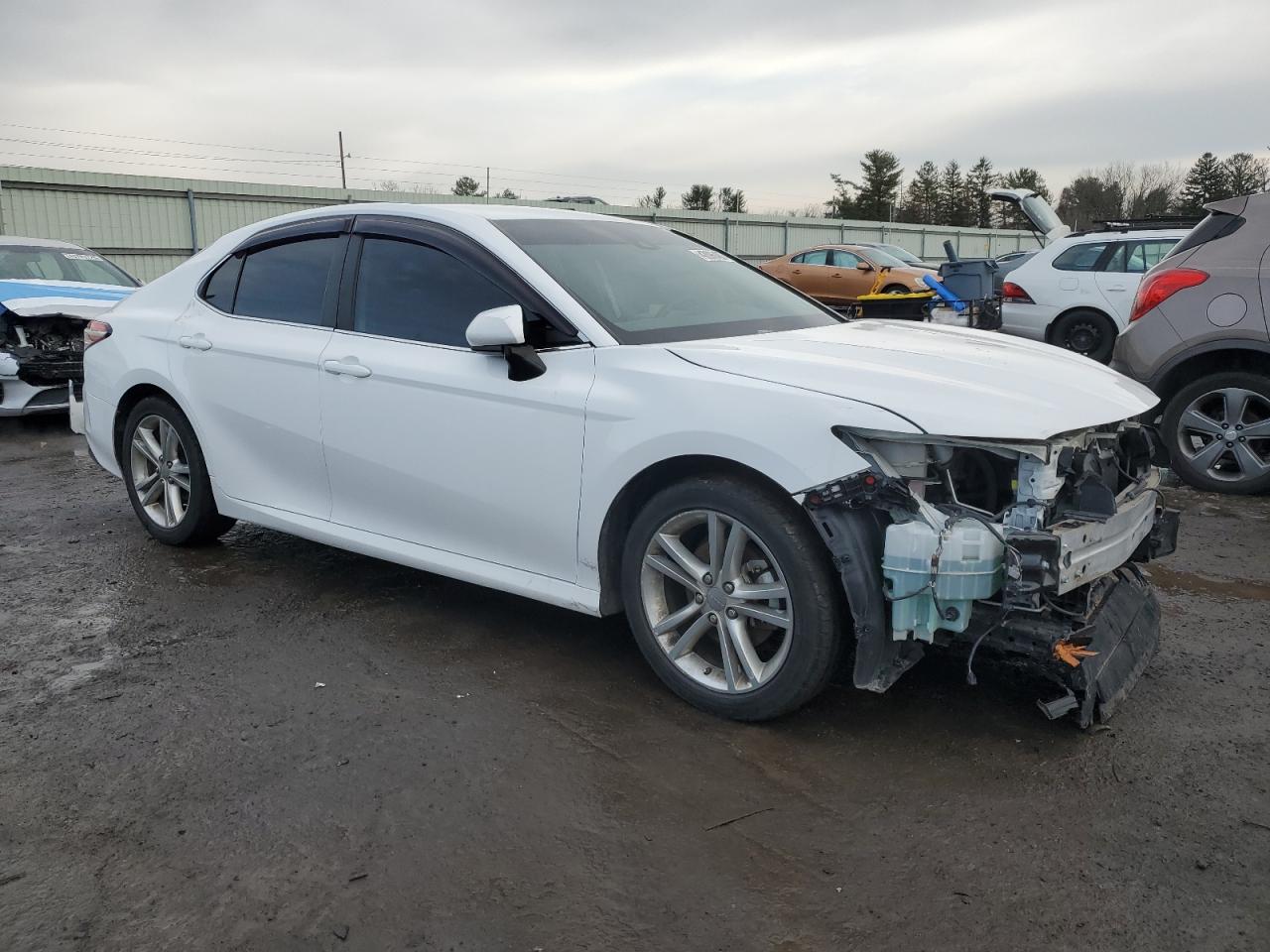 2020 Toyota Camry VIN 4T1C11AK8LU959753 Copart auction photo, front end / top/roof damage thumbnail 4
