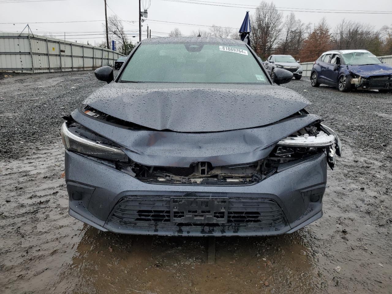 2022 Honda Civic VIN 2HGFE2F55NH534593 Copart auction photo, front end damage thumbnail 5