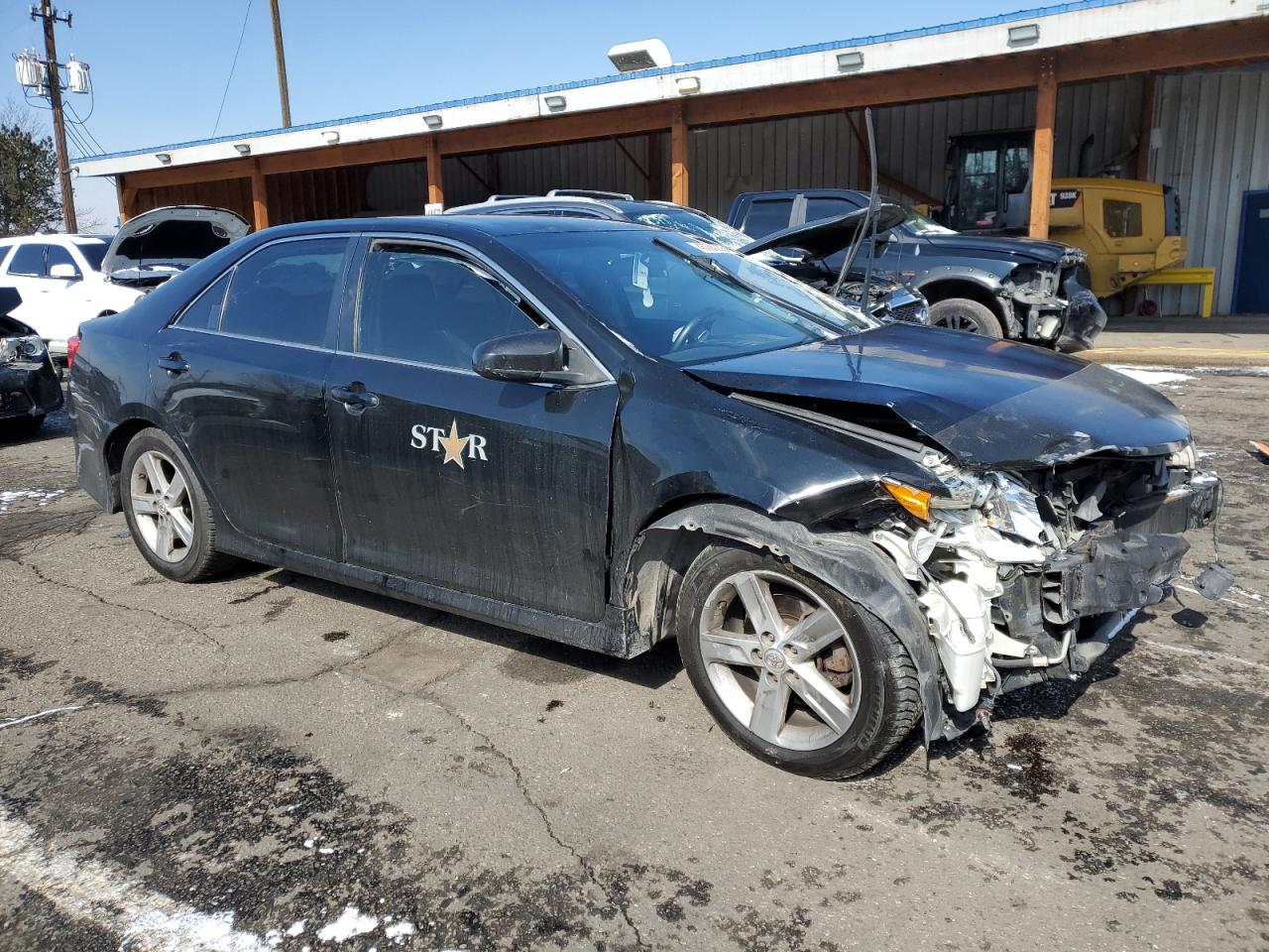 2014 Toyota Camry VIN 4T1BF1FK8EU800935 Copart auction photo, front end / hail damage thumbnail 4