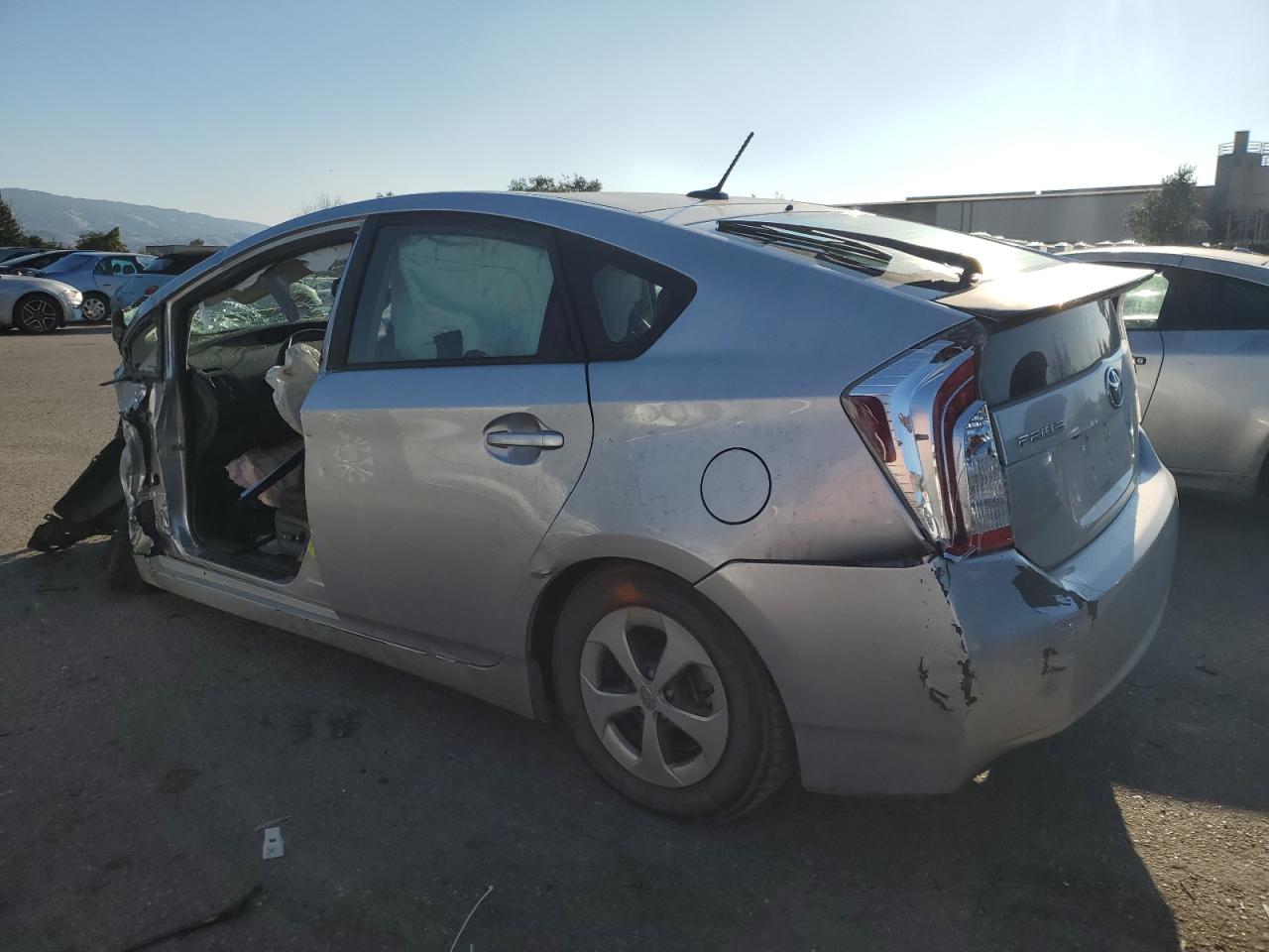 2013 Toyota Prius VIN JTDKN3DU3D5635277 Copart auction photo, all over damage thumbnail 2