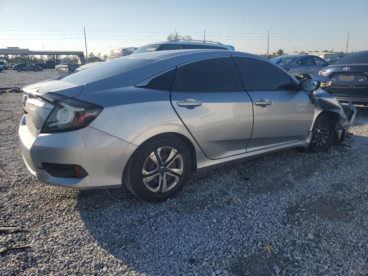 2016 Honda Civic VIN 19XFC2F58GE068970 Copart auction photo, front end / rear end damage thumbnail 3