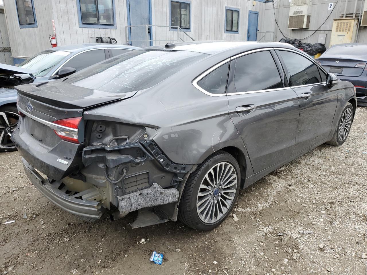 2017 Ford Fusion VIN 3FA6P0H92HR119808 Copart auction photo, rear end damage thumbnail 3