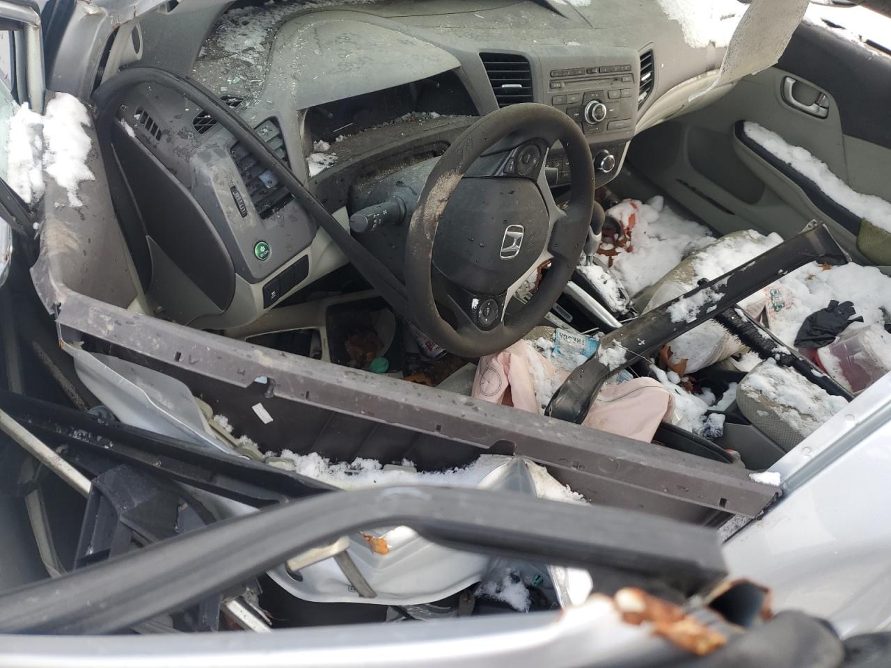 2012 Honda Civic VIN 19XFB2F82CE025636 Copart auction photo, all over / rear end damage thumbnail 8
