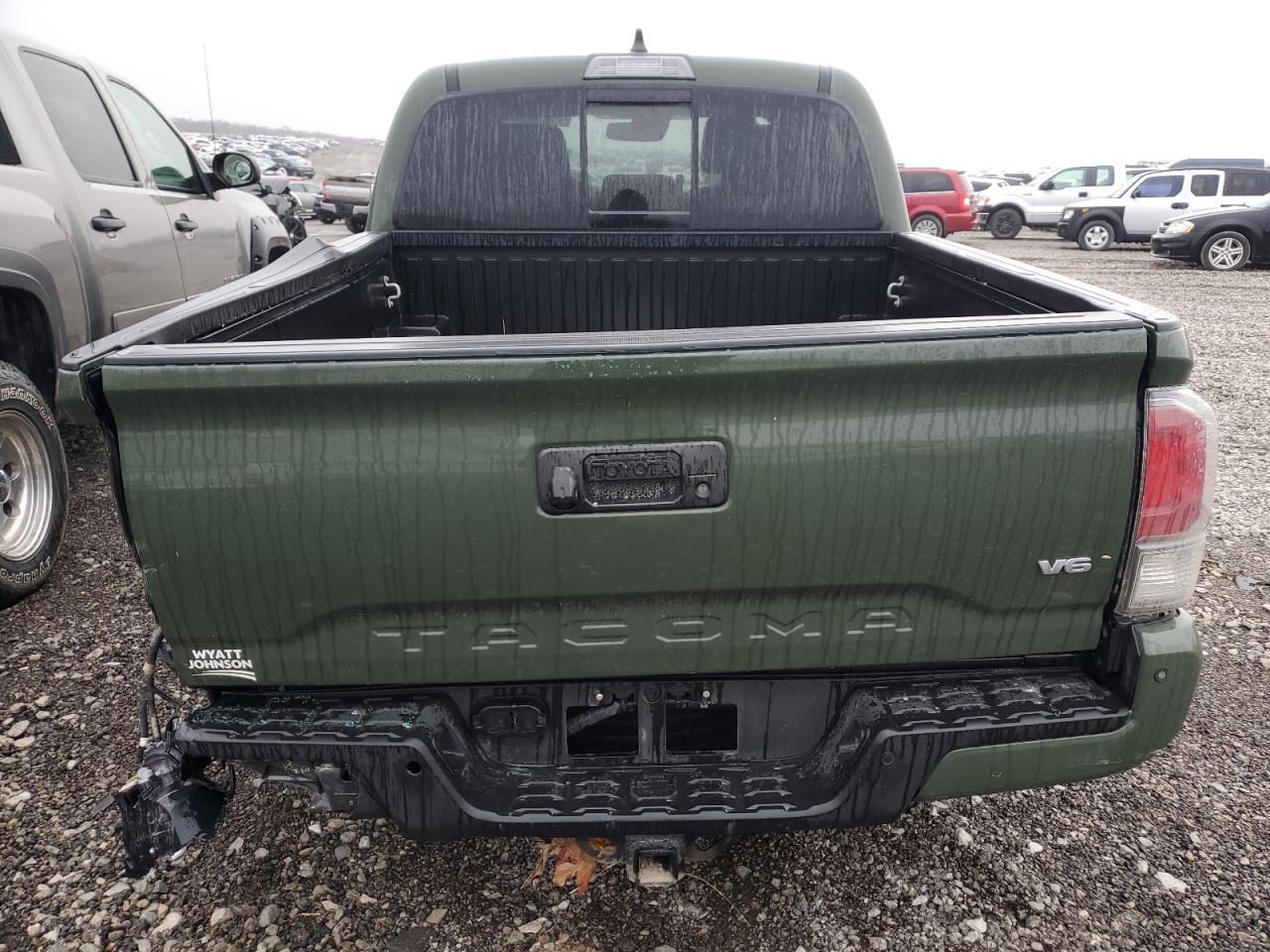 2021 Toyota Tacoma VIN 3TMCZ5AN9MM421146 Copart auction photo, rear end damage thumbnail 6