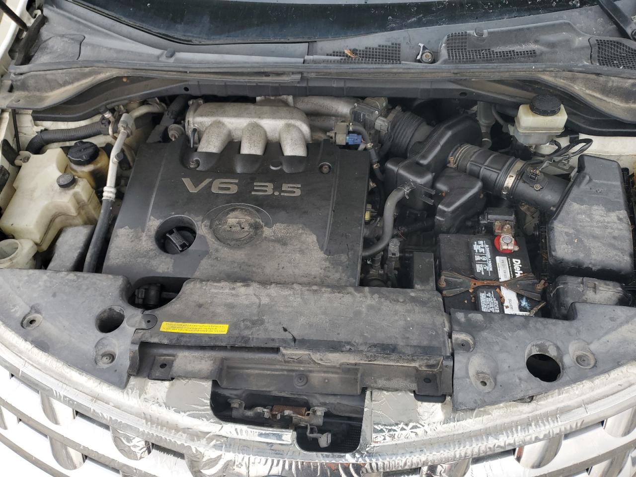 2005 Nissan Murano VIN JN8AZ08W15W439798 Copart auction photo, all over damage thumbnail 13