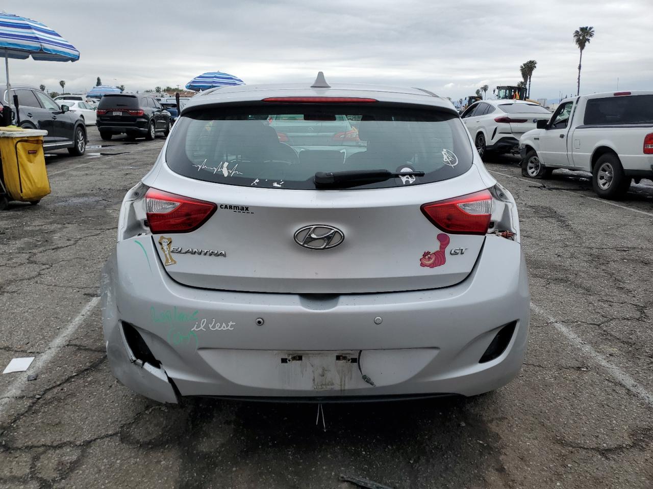 2013 Hyundai Elantra VIN KMHD35LE6DU052630 Copart auction photo, rear end / minor dent/scratches damage thumbnail 6