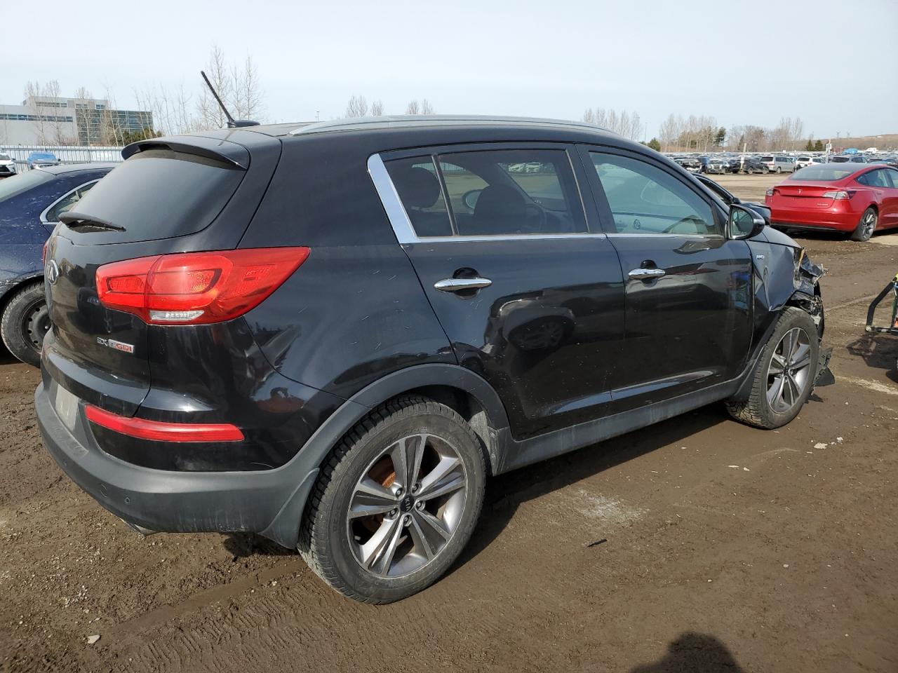 2014 KIA Sportage VIN KNDPCCA62E7609227 Copart auction photo, front end / side damage thumbnail 3