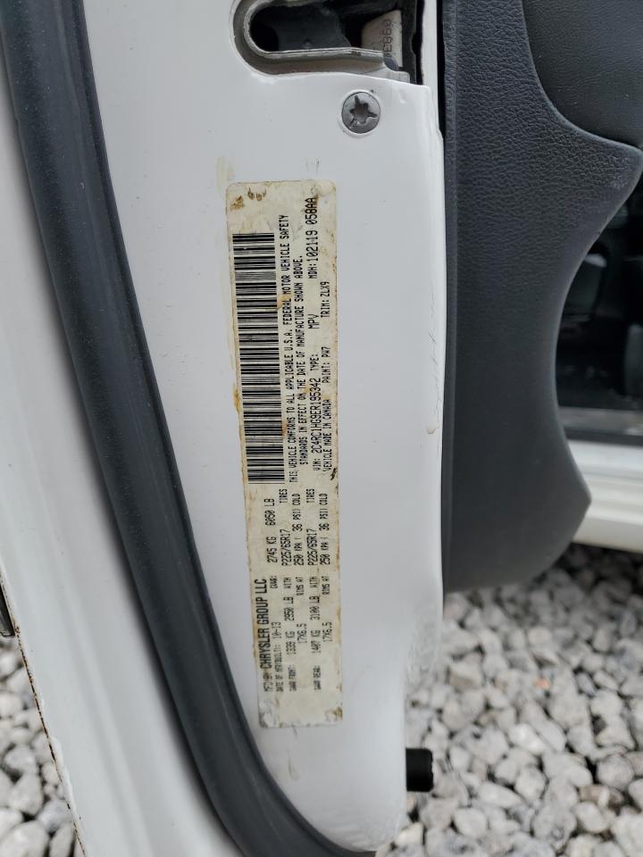 2014 Chrysler Town & Country VIN 2C4RC1HG9ER195342 Copart auction photo, rear end / side damage thumbnail 13