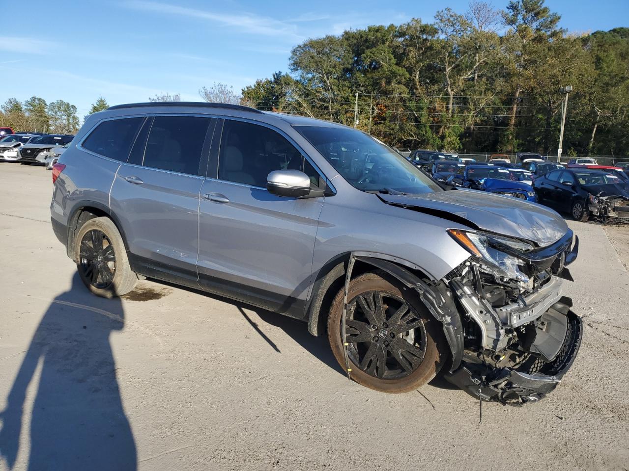 2022 Honda Pilot VIN 5FNYF5H27NB029492 Copart auction photo, front end damage thumbnail 4