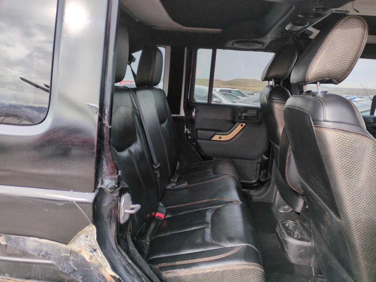 2014 Jeep Wrangler VIN 1C4BJWEG6EL165183 Copart auction photo, side damage thumbnail 10