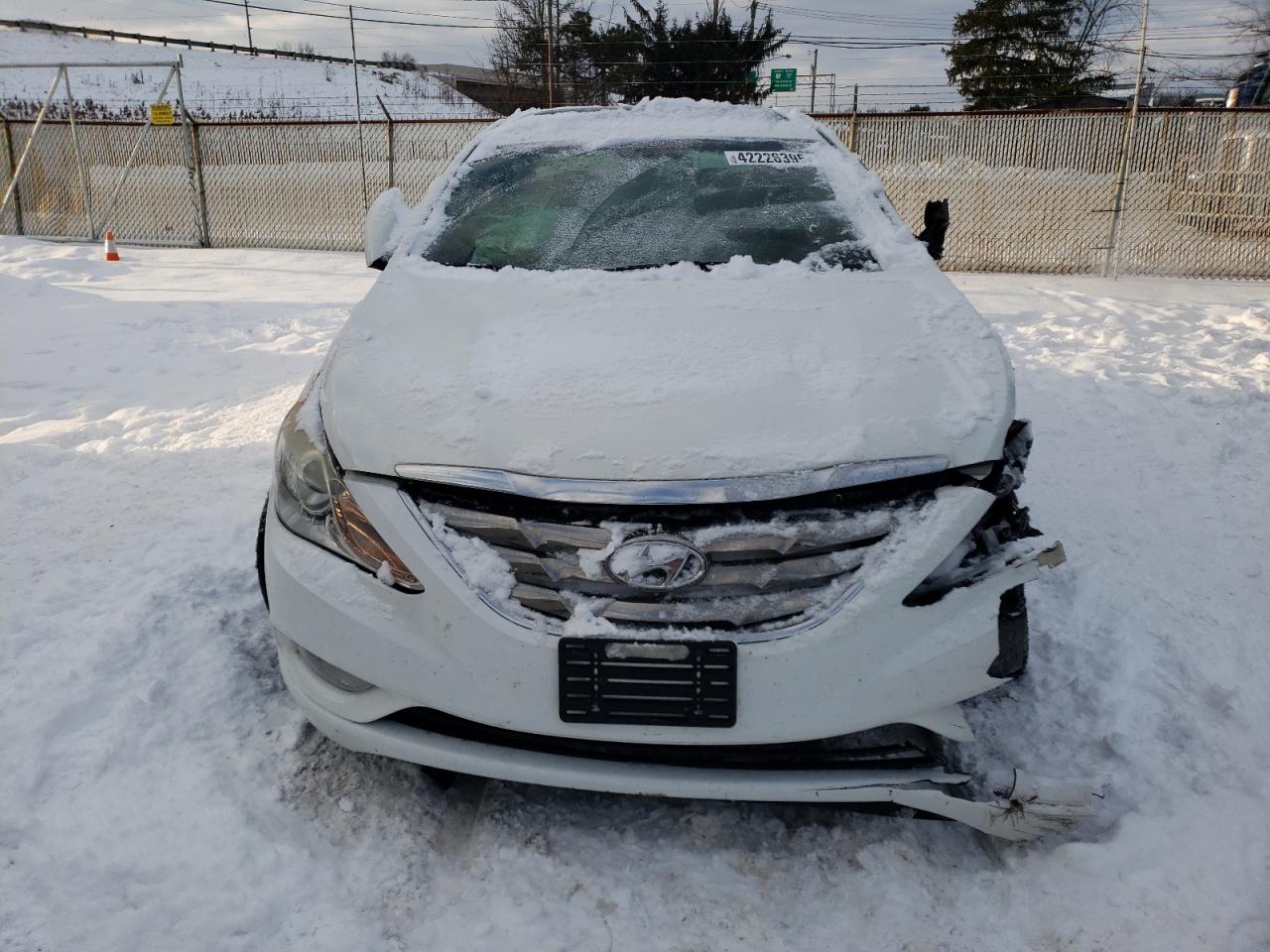 2011 Hyundai Sonata VIN 5NPEC4AC3BH046456 Copart auction photo, front end / side damage thumbnail 5