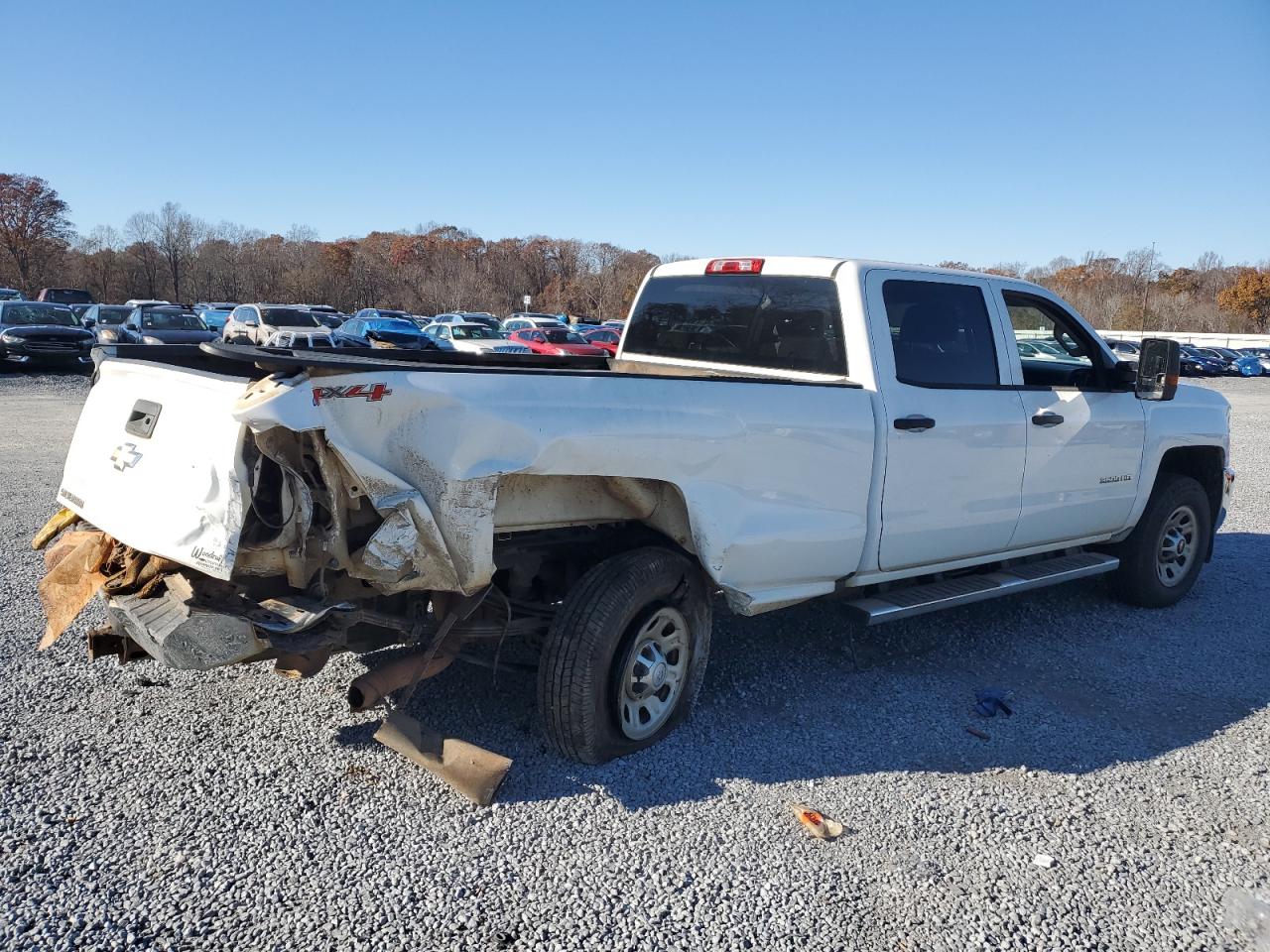 2017 Chevrolet Silverado VIN 1GC4KYCY7HF141670 Copart auction photo, rear end / side damage thumbnail 3