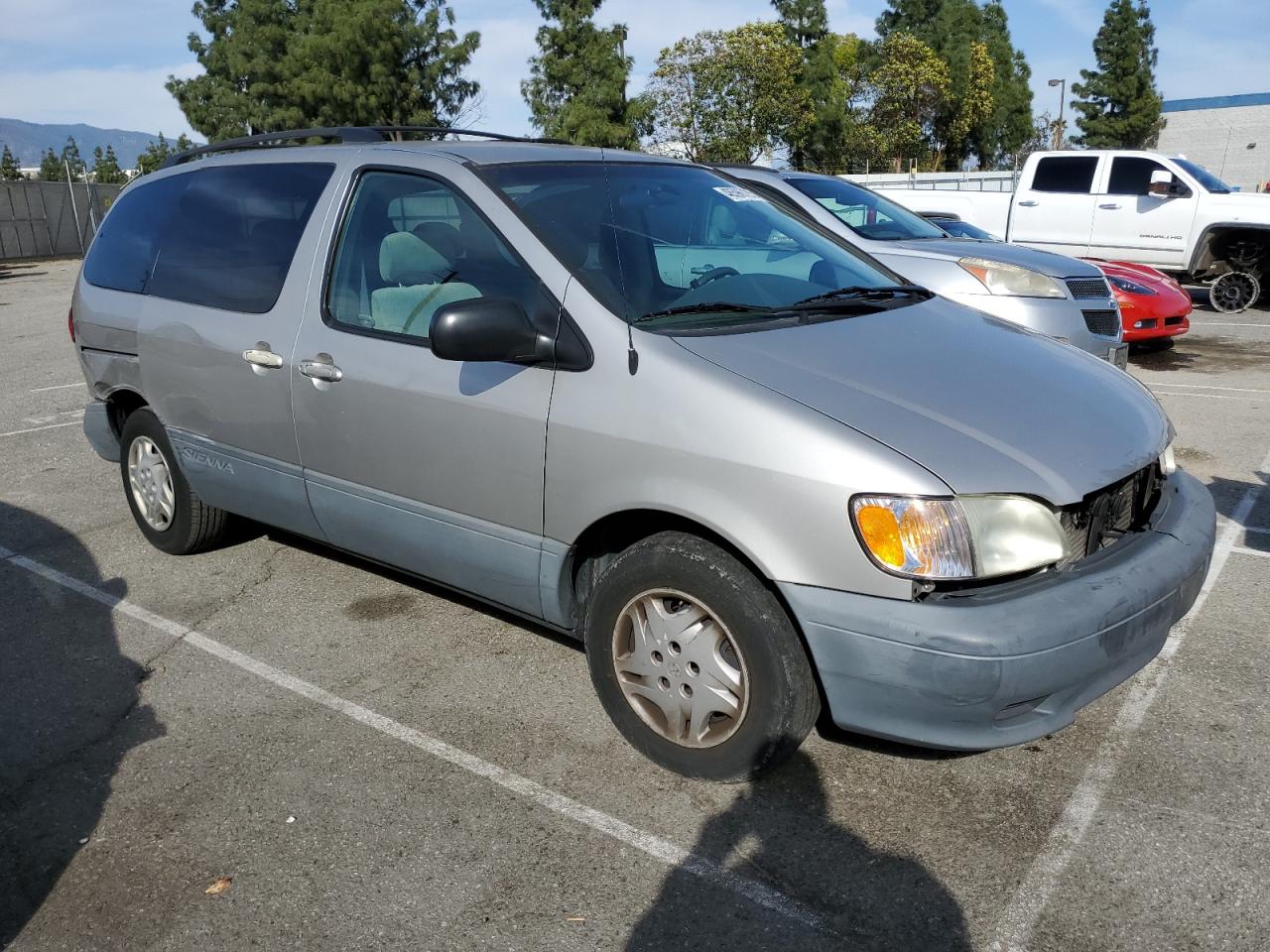 2003 Toyota Sienna VIN 4T3ZF19C03U527223 Copart auction photo, side / rear end damage thumbnail 4