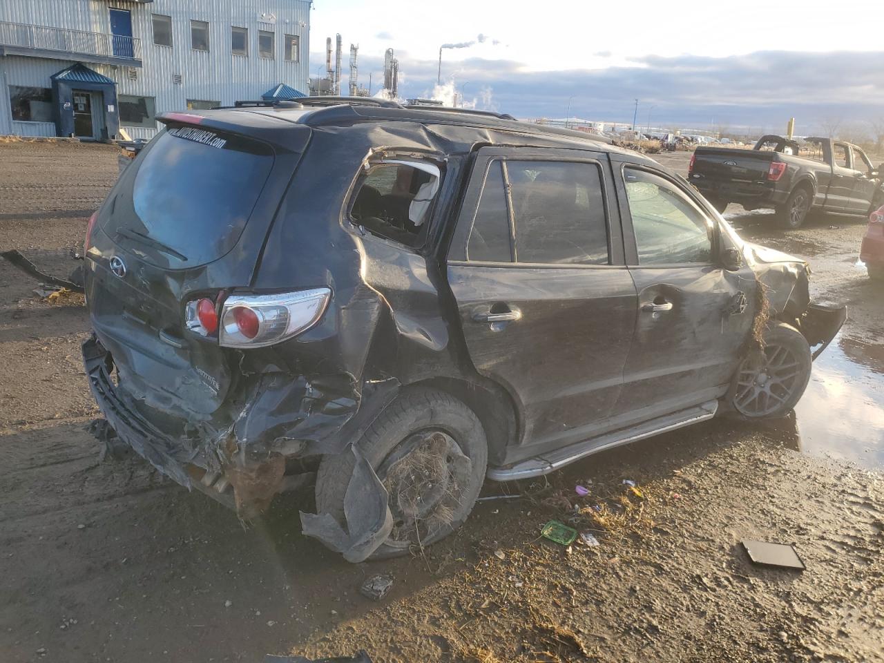 2010 Hyundai Santa Fe VIN 5NMSHDAG2AH392758 Copart auction photo, all over damage thumbnail 3