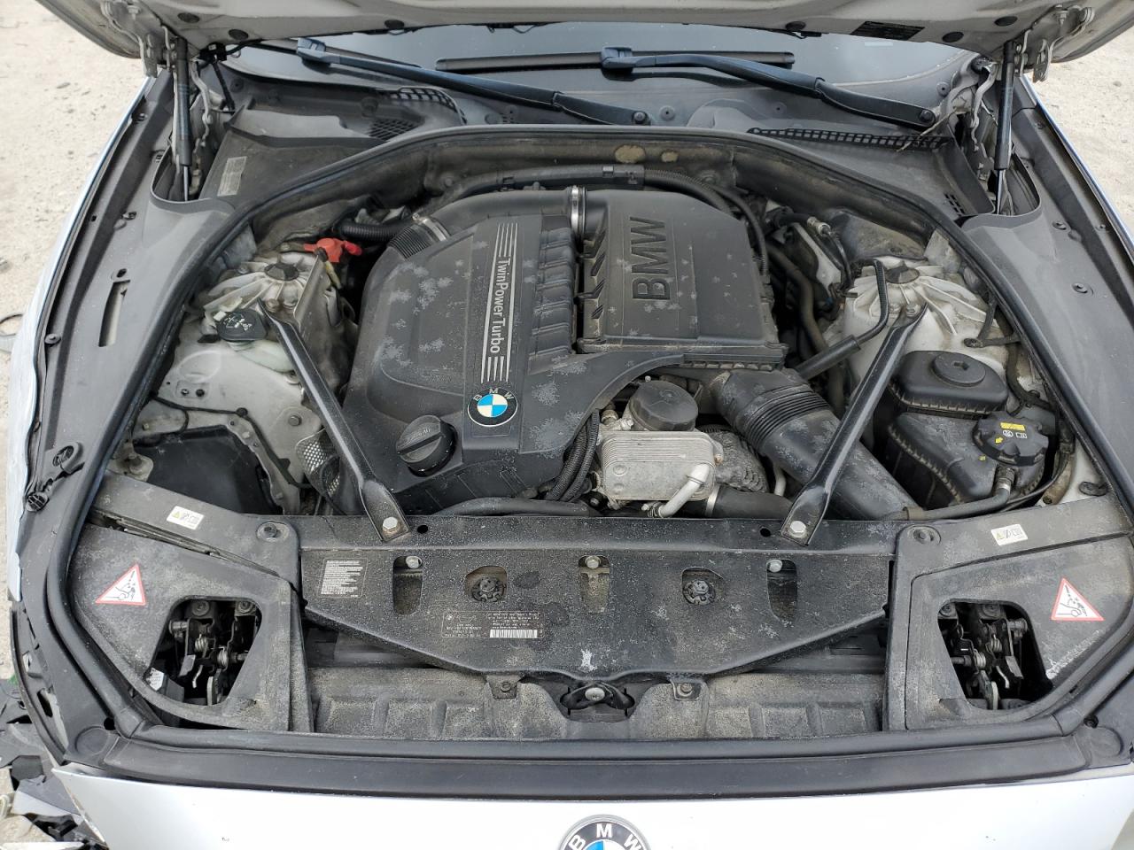 2014 BMW 5er VIN WBA5B3C5XED537237 Copart auction photo, front end damage thumbnail 11